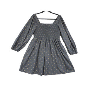 NWOT Madewell Women's Midi Dress Balloon Sleeve Pockets Smocked Cottage Feminine